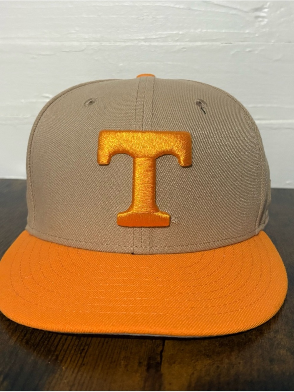 New Era 59FIFTY Fitted Hat - Tan and Black